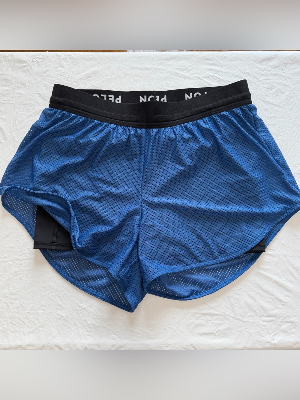 Peloton x Spiritual Gangster 2-in-1 Running Shorts Blue Size Small